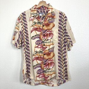 Kalakaua Hawaiian Shirt Mens Medium Multicolor Floral Rayon Aloha Made in Hawaii